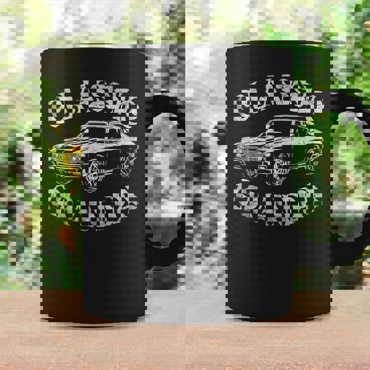 Grandpa Classic Car Graphic Family Grandpa Fathers Day Coffee Mug Gifts ideas