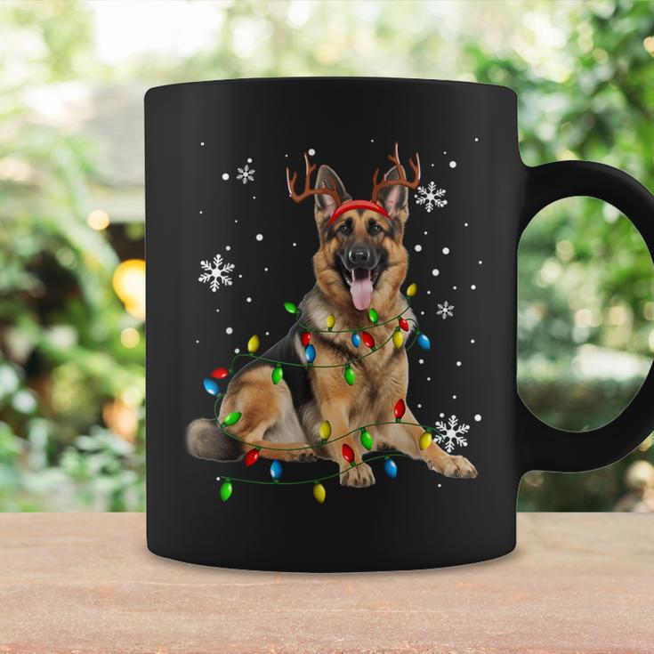 German Shepherd Christmas Tree Lighting Pyjamas Dog Lover Christmas Tassen Geschenkideen