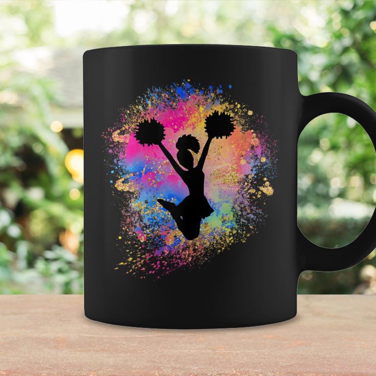 Girls' Rainbow Cheerleader Silhouette Female Cheerleader Tassen Geschenkideen