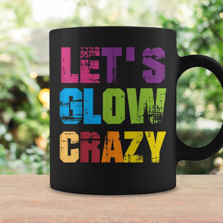 Lets A Glow Crazy Retro Colourful Quote Group Team Tie Dye Tassen Geschenkideen