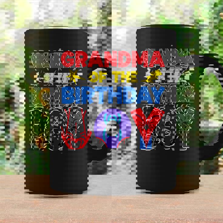 Grandma Of The Birthday Boy Matching Spider Family Birthday Coffee Mug Gifts ideas