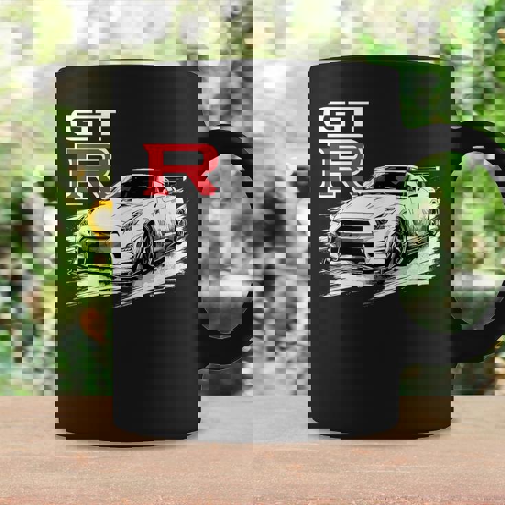 Gt R 35 Jdm Street Racing Drag Drift Coche Deportivo Taza de café Ideas de regalos