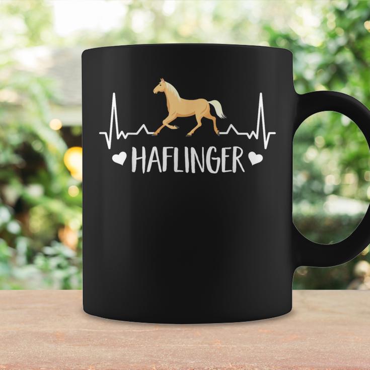 Haflinger Heartbeat Horse Ekg Haffi Rider Horse Tassen Geschenkideen