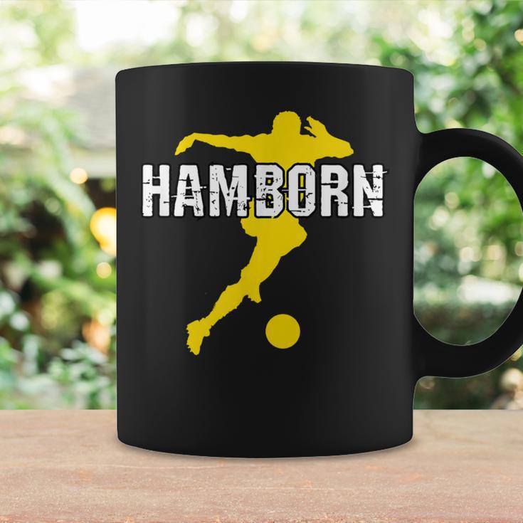 Hamborn Football Kicken Fan Nrw Stadium Yellow Tassen Geschenkideen