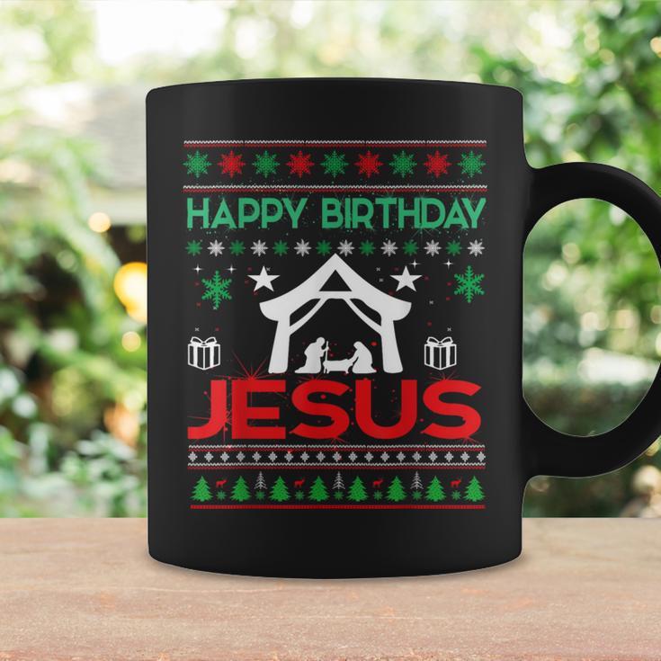 Happy Birthday Jesus Ugly Christmas Jumper Tassen Geschenkideen