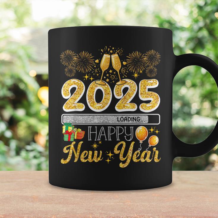 Happy New Year 2025 Loading Fireworks Champagne Lover Tassen Geschenkideen