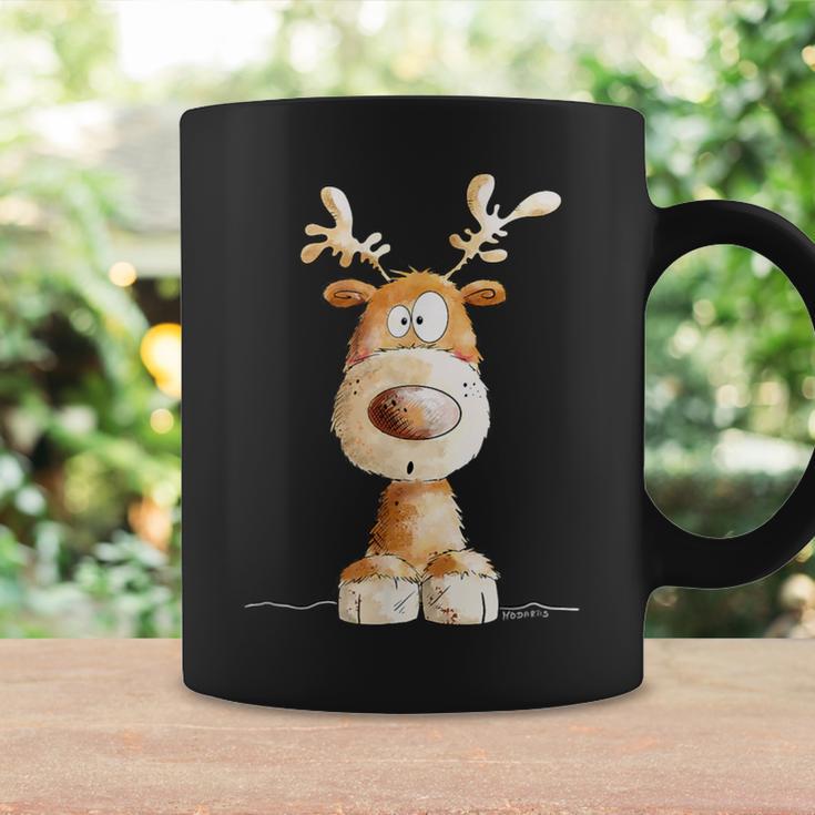 Happy Reindeer I Deer Wild Animal Elk Christmas Fun Tassen Geschenkideen