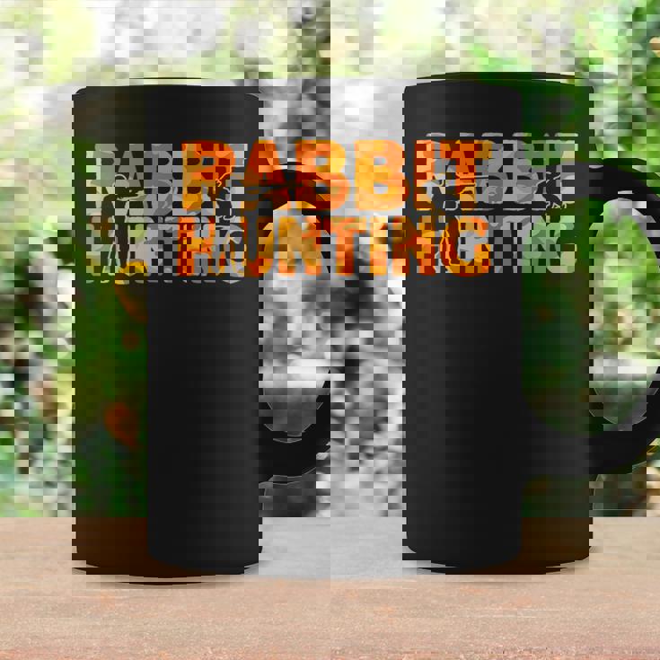 Hare Hunter Orange Camouflage Rabbit Hunting Graphic Print Coffee Mug Gifts ideas
