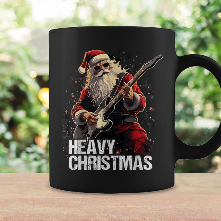 Heavy Christmas Santa Claus Guitar Tassen Geschenkideen