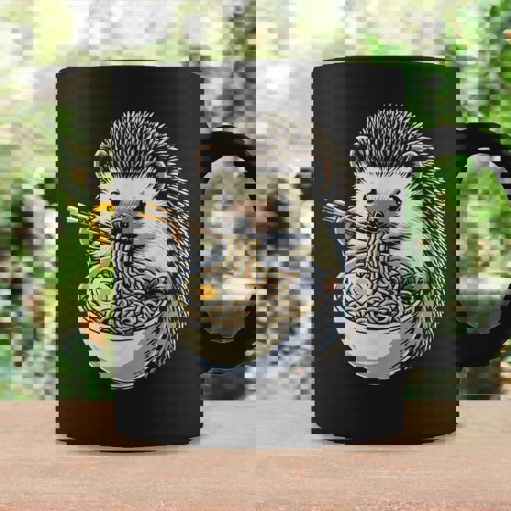 Hedgehog Eating Ramen Japanese Noodles Soup Coffee Mug Gifts ideas