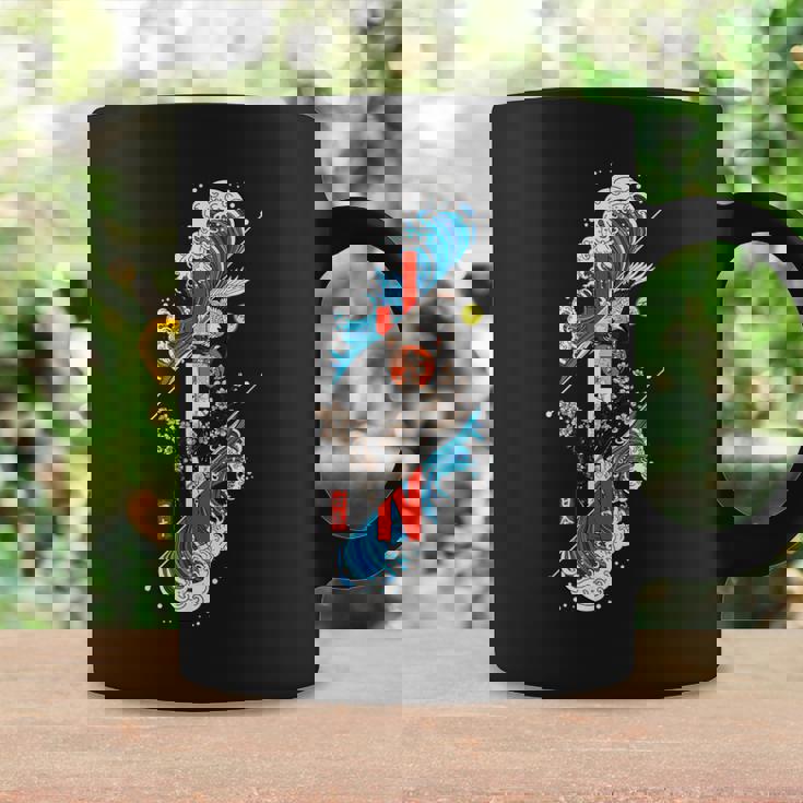Hokusai Japonais En Fleurs De Cerisier Dans Le Style Rétro Des Années 90 Tasse Idées cadeaux