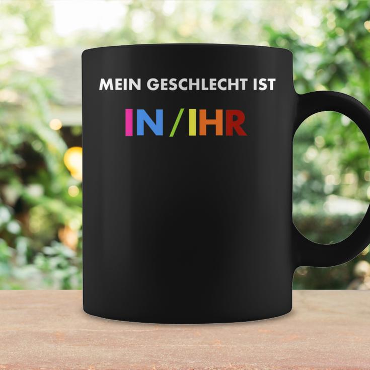 Humorous Statement My Gender Is InIhr Tassen Geschenkideen