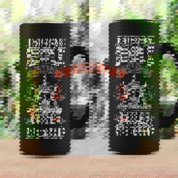 Humour Bateau Capitaine Marin Bateaux Bateau Tasse Idées cadeaux