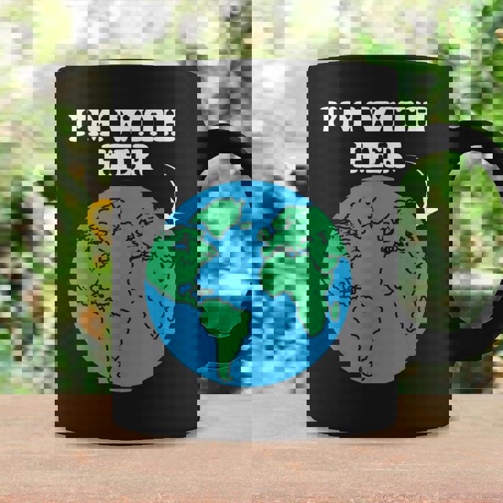 I'm With Her Mother Earth Climate Change Protest Earth Day Coffee Mug Gifts ideas