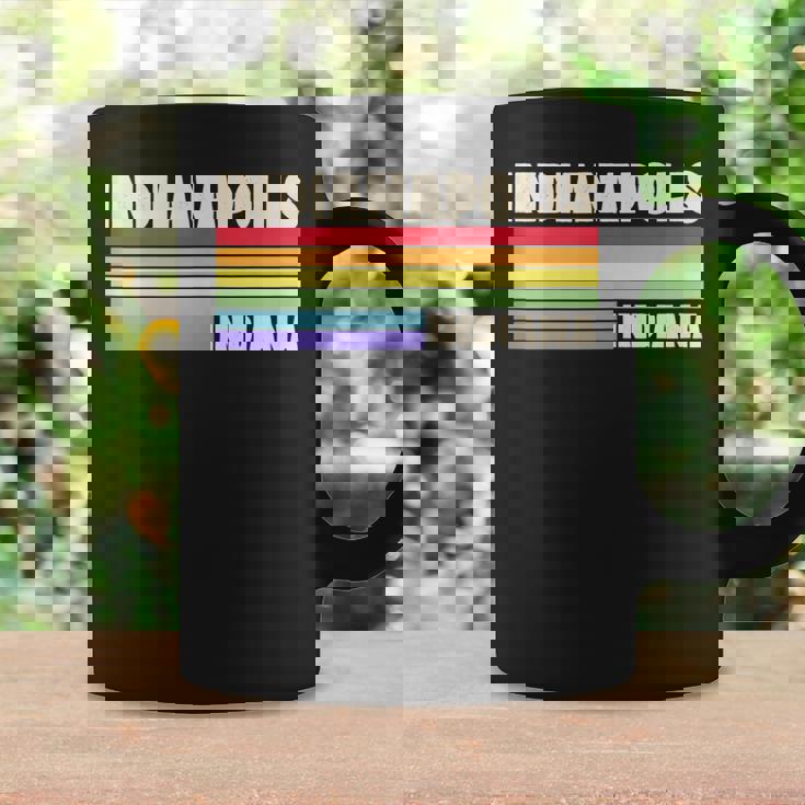 Indianapolis Indiana Pride Rainbow Flag Gay Pride Queer Tank Top Graphic Print Coffee Mug Gifts ideas
