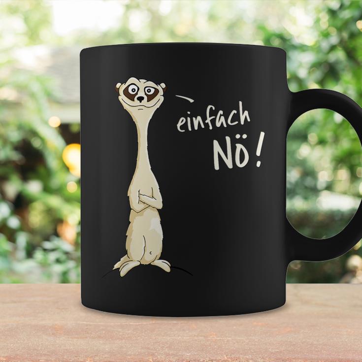 Ironically Sarcastic Cheeky Meerkat Gray Tassen Geschenkideen