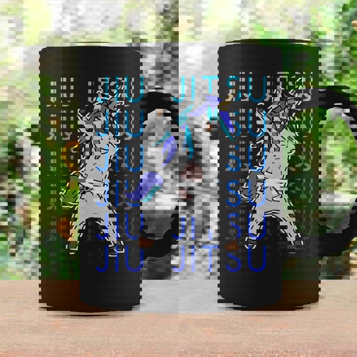 Jiu Jitsu Dabbing Unicornio Para Niñas Bjj Taza de café Ideas de regalos