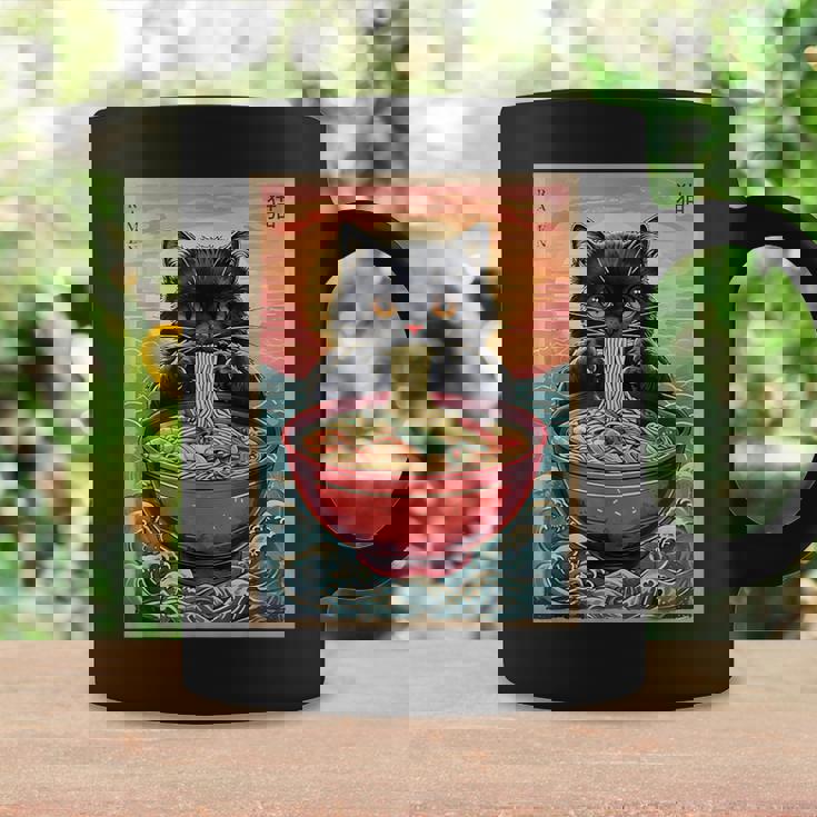 Kawaii Cat Anime Cat Ramen Graphic Japanese Coffee Mug Gifts ideas