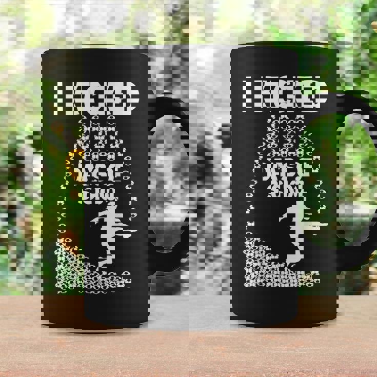 I Kicked 100 Days Of School Soccer 100Th Day Balls For Boys Coffee Mug Gifts ideas