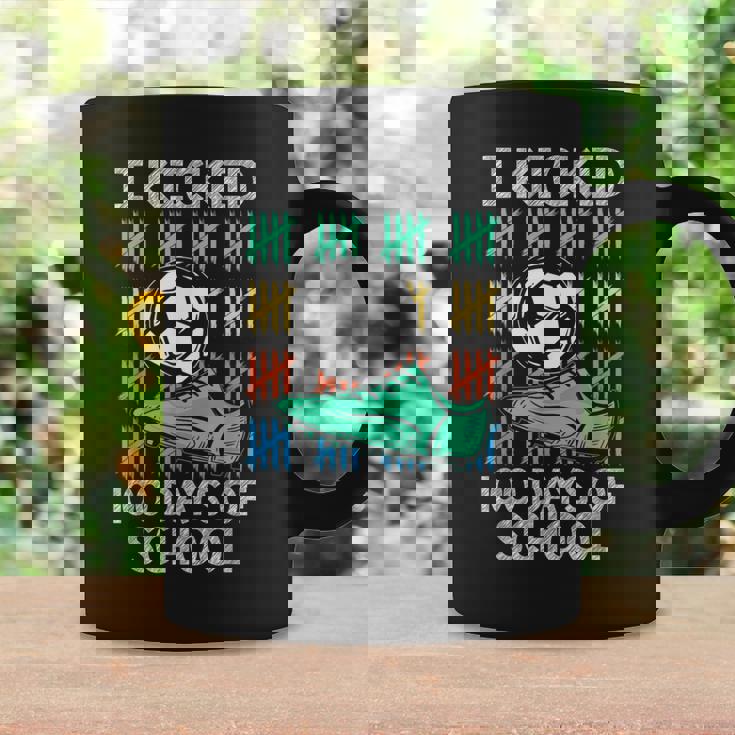 I Kicked 100 Days Of School Soccer Player Sports 100Th Day Coffee Mug Gifts ideas