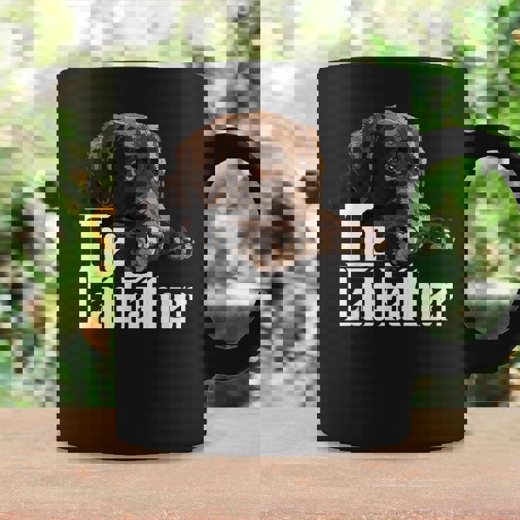 The Lab Father Brown Labrador Chocolate Retriever Dad Dog Taza de café Ideas de regalos