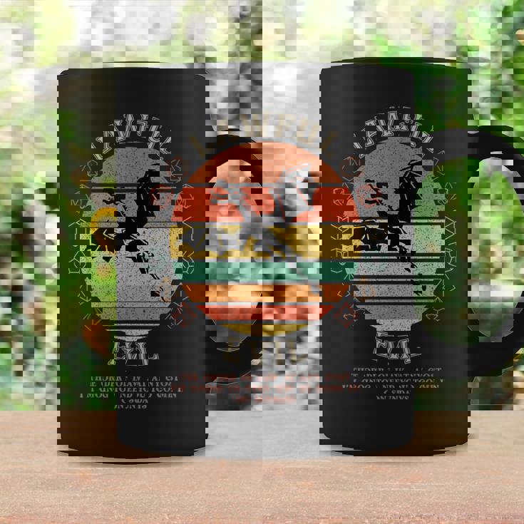 Lawful Evil Vintage D20 Dragon RPG Player Gamer Graphic Print Coffee Mug Gifts ideas