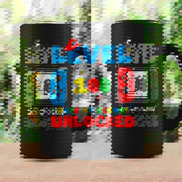 Level 100 Days Of School Boys Unlocked Video Games Gamer Coffee Mug Gifts ideas