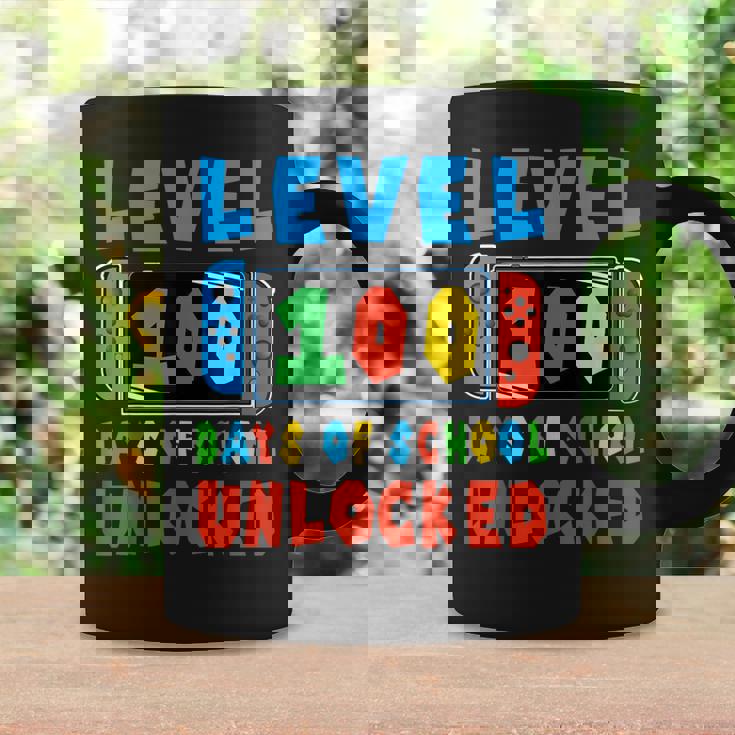 Level 100 Days Of School Unlocked 100 Days Of School Gamer Coffee Mug Gifts ideas