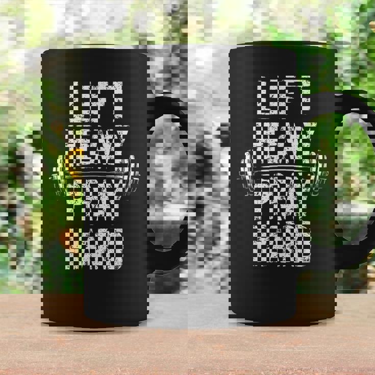 Lift Heavy Pray Hard Jesus Gym Weightlifter Deadlift Coffee Mug Gifts ideas