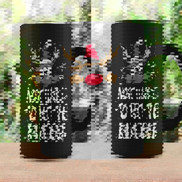 Most Likely To Pet The Reindeer Christmas Pajamas Family Coffee Mug Gifts ideas