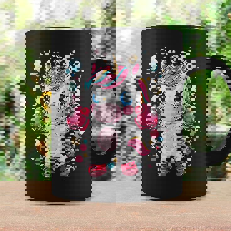 Lindo Unicornio De Boxeo Taza de café Ideas de regalos
