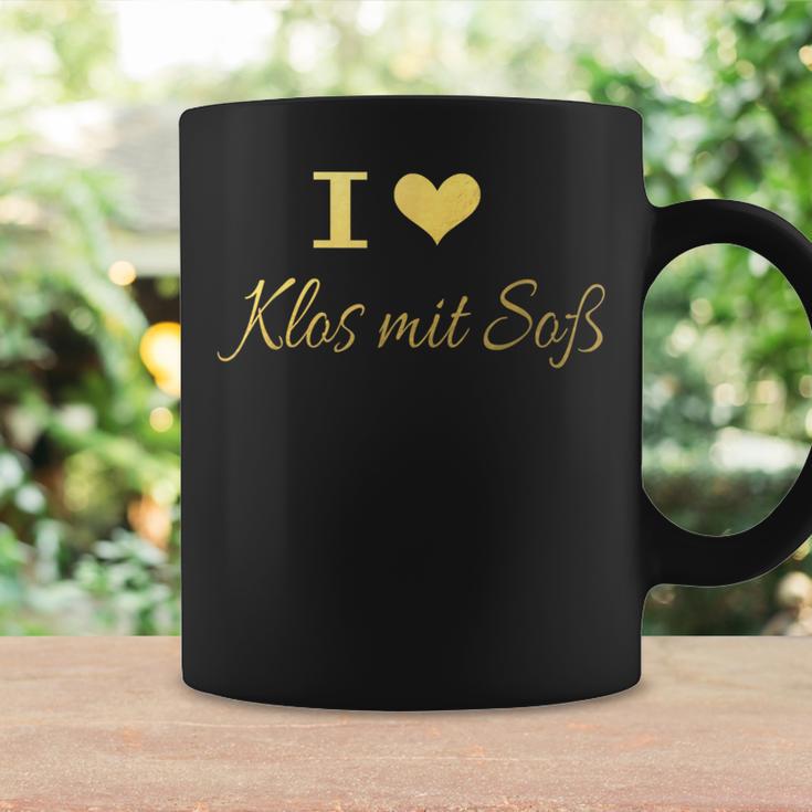 I Love Klos With Sauce Franken Dumplings Upper Franken Heart Tassen Geschenkideen