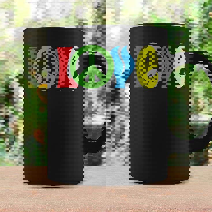 Love Peace Sign Symbol World Planet Freedom Hippie Kindness Graphic Print Coffee Mug Gifts ideas