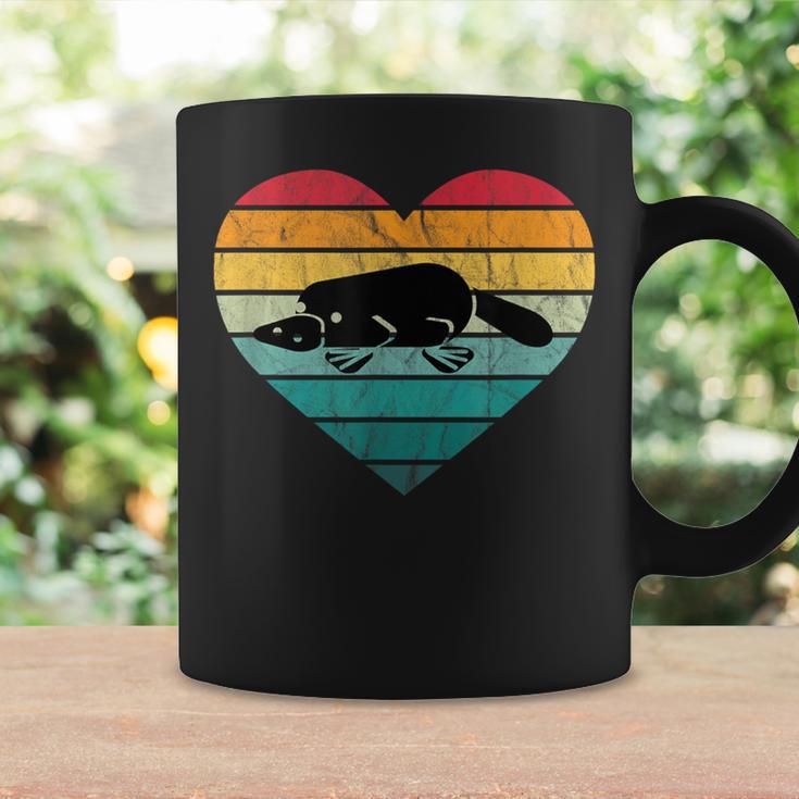 I Love Platypus Silhouette Heart Wilderness Australia Tassen Geschenkideen