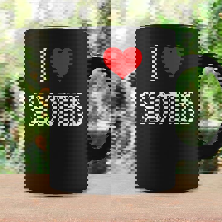 I Love Sloths I Heart Sloths Three Toed Tree Sloth Lover Graphic Print Coffee Mug Gifts ideas