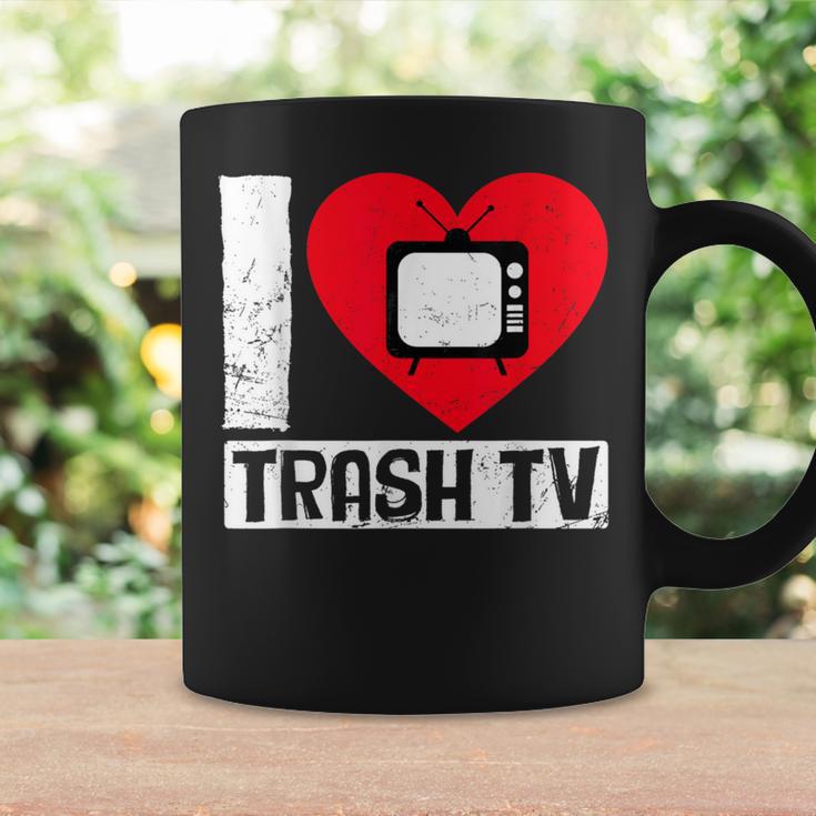 I Love Trash Tv Tv Binge Trash Tv Fan Tassen Geschenkideen