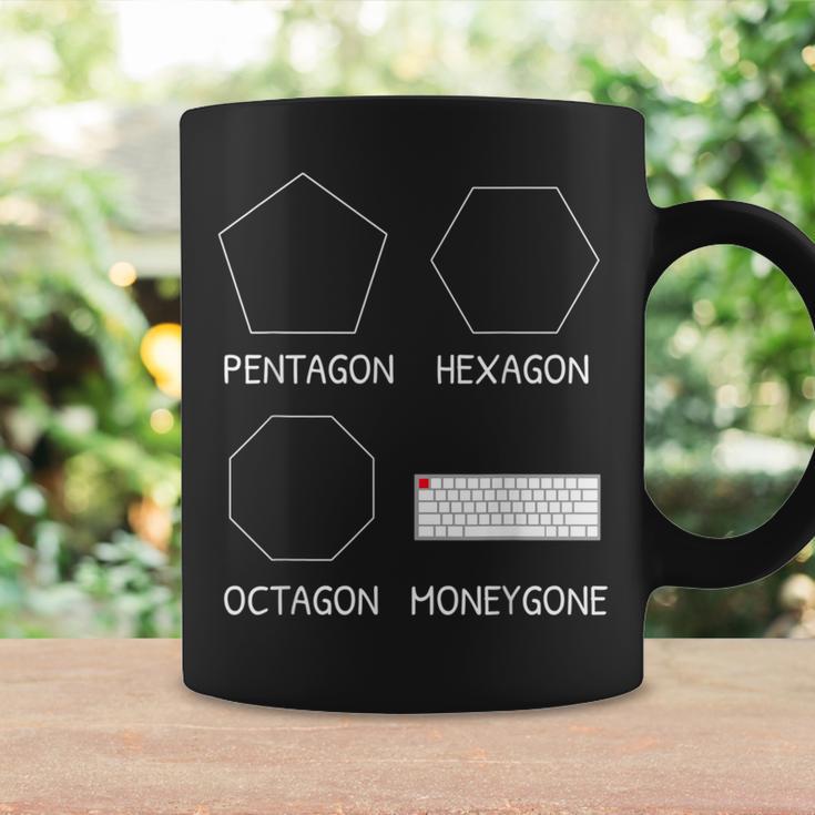 Computer Keyboard Mug Mechanical Keyboard Money Gone PC Gamer Graphic Print Coffee Mug ...