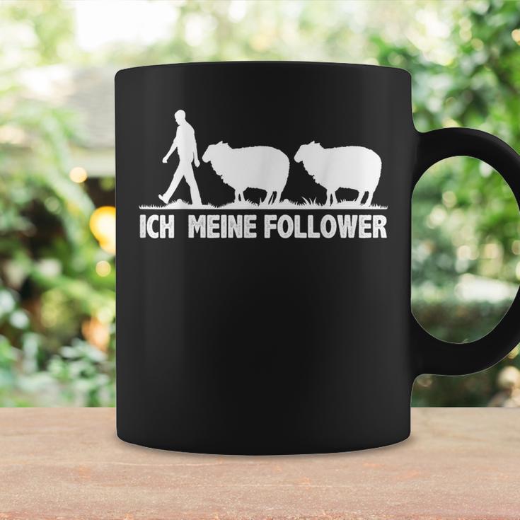 Meine Follower Sheep Saying Shepherd Farmer Woman Tassen Geschenkideen