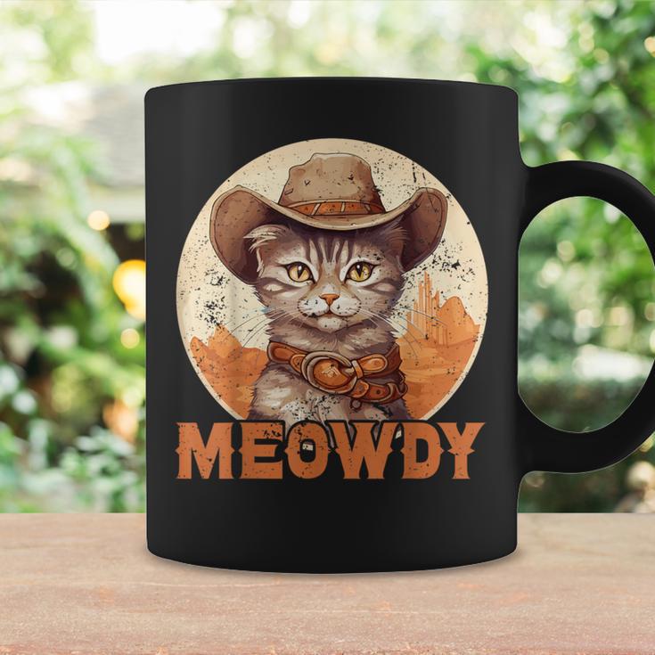 Meowdy Cat Meow Cowboy Hat Country Music Texas Tassen Geschenkideen