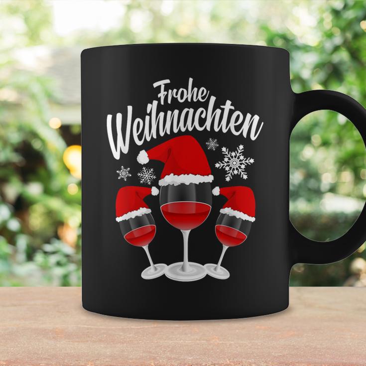 Merry Christmas Wine Red Wine Glass With Christmas Hat Tassen Geschenkideen