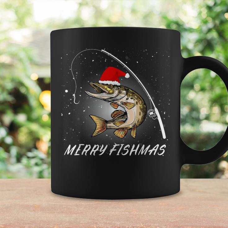 Merry Fishmas Fishing Zander Christmas Tassen Geschenkideen