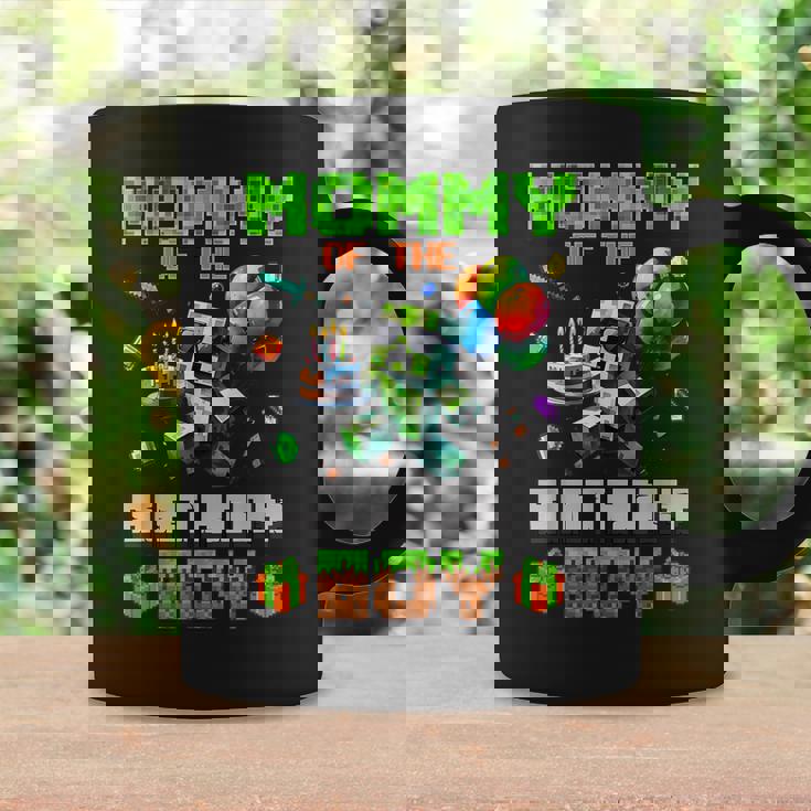 Mom Of The Birthday Boy Party Video Gamer Pixel Number Coffee Mug Gifts ideas