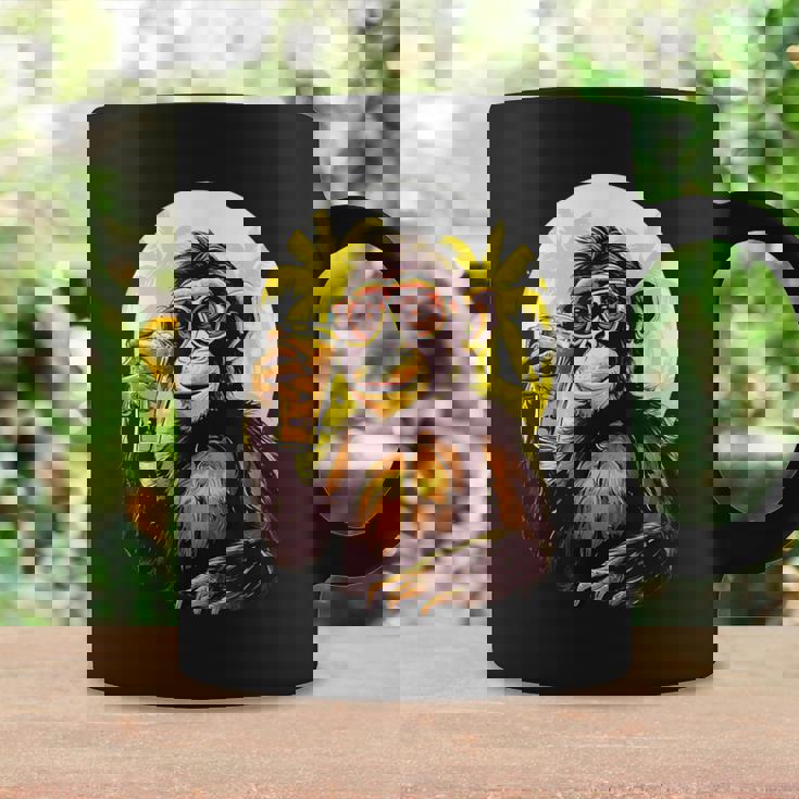 Mono Bebiendo Cerveza Bebedor De Cerveza Divertido Gorila Borracho Sim Taza de café Ideas de regalos