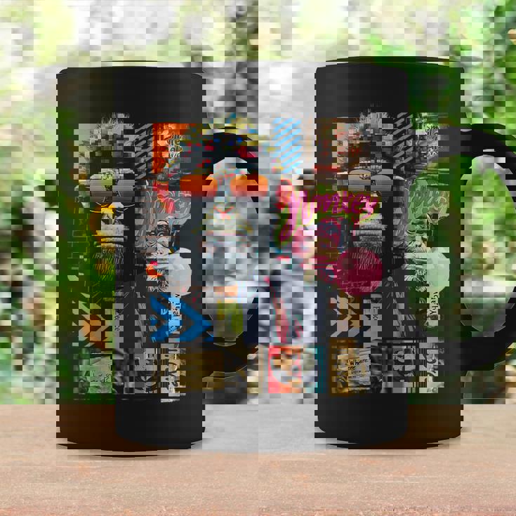 Mono Frontprint Arte Gráfico Animal Obra De Arte Monkey Taza de café Ideas de regalos
