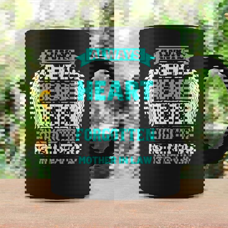 Mother-In-Law In Heaven Family Member Memorial Graphic Print Coffee Mug Gifts ideas