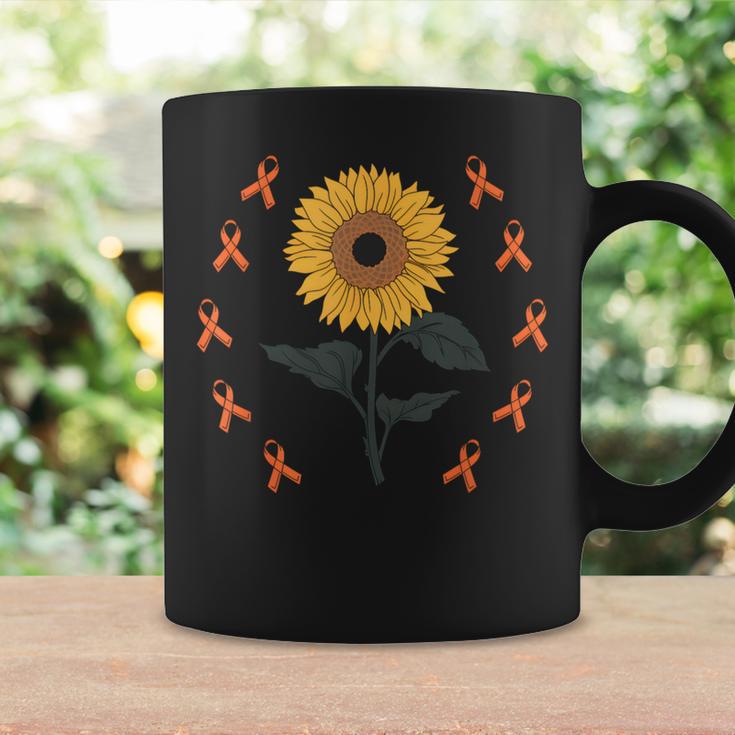 Multiple Sclerosis Awareness Sunflower Ms Warrior Support Taza de café Ideas de regalos