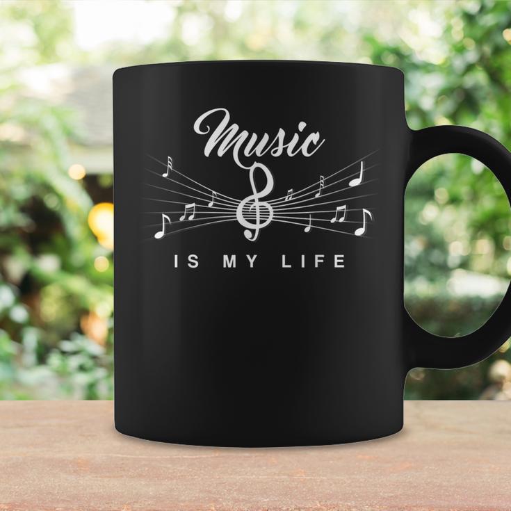 Music Is My Life Music Musician Treble Clef Tassen Geschenkideen