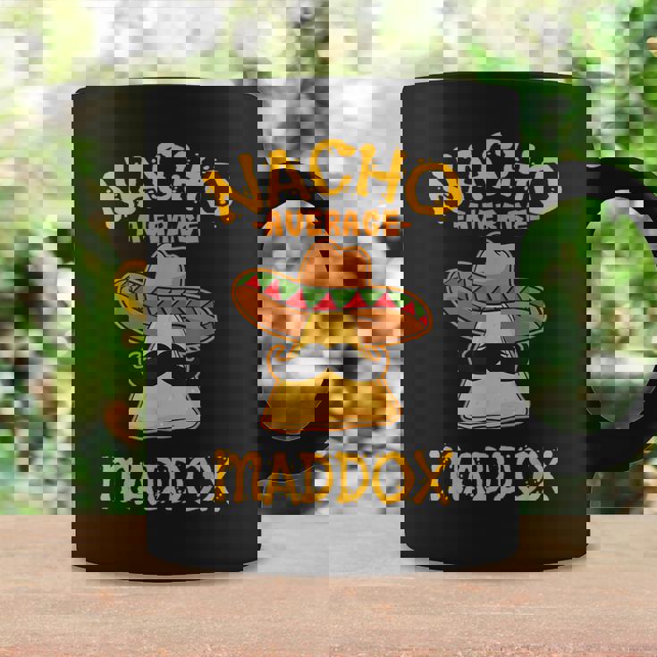 Nacho Average Maddox Personalized Name Taco Graphic Print Coffee Mug Gifts ideas