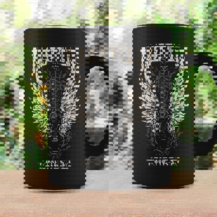 Nashville Tennessee Alas De Guitarraintage Sin Mangas Taza de café Ideas de regalos