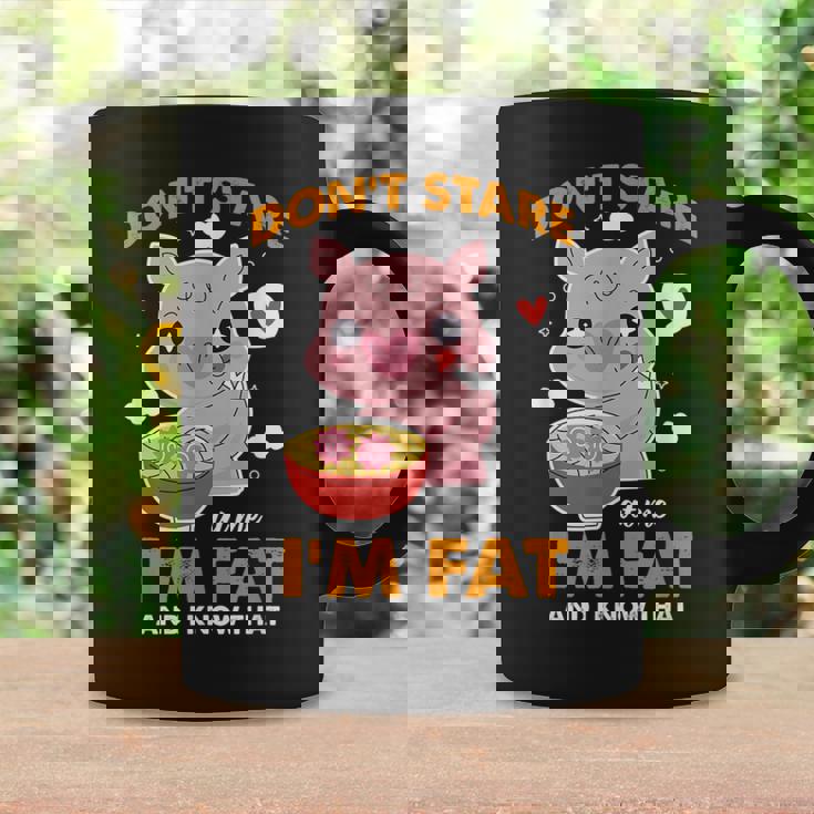 Ne Me Regarde Pas Je Suis Gros Et Connais Ce Drôle De Cochon Rétro Tasse Idées cadeaux
